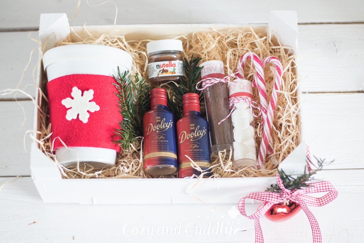 Advent: DIY-Geschenk Set für heiße Schokolade aus Mandarinenkiste - cozy and cuddly Adventskalender
