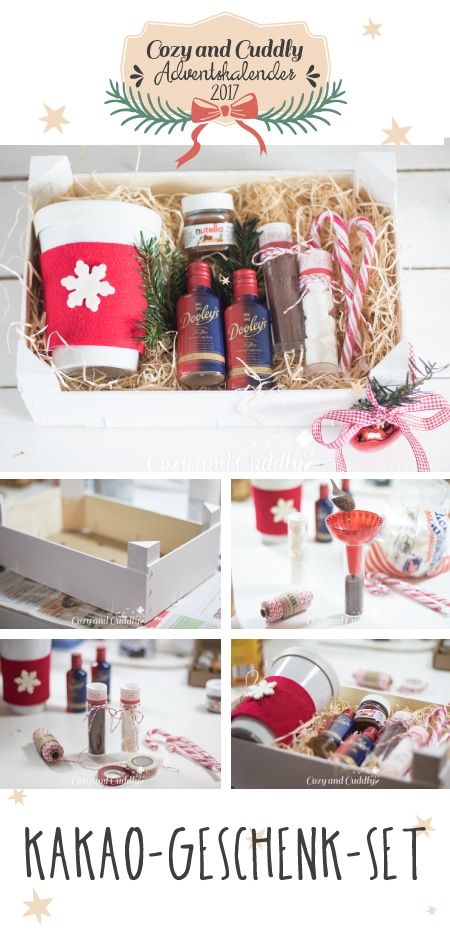 Advent: DIY-Geschenk Set für heiße Schokolade aus Mandarinenkiste - cozy and cuddly Adventskalender